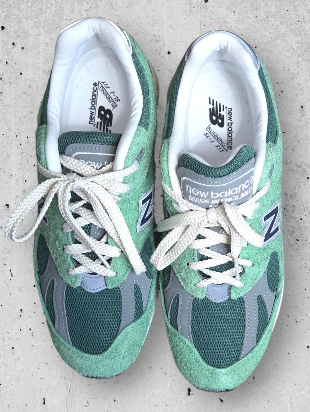 New Balance 991v2 Made in UK "Mineral Green" Grounded Pastels - Size 7 - Picture 4 of 9